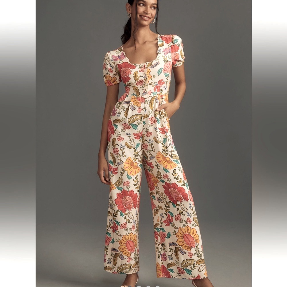 NWT Anthropologie Farm Rio Jumpsuit